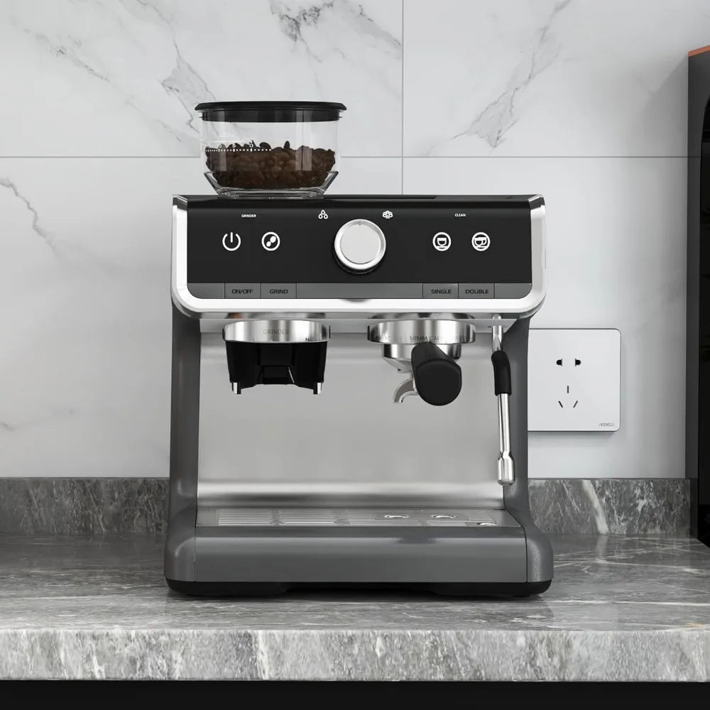 Wireless Electric Portable Espresso Coffee Machine with Built-In Grinder — product view 3