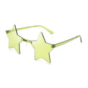 Frameless Star-Shaped Sunglasses for Cosplay and Fashion