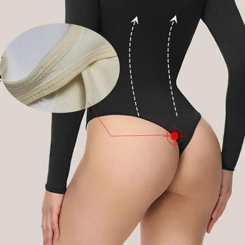 GUUDIA Womens Seamless Tummy Control Bodysuit Open Crotch