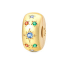 Charm Beads Sterling Silver Golden