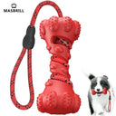 MASBRILL Interactive Rubber Dog Toy for Dental Health Chew