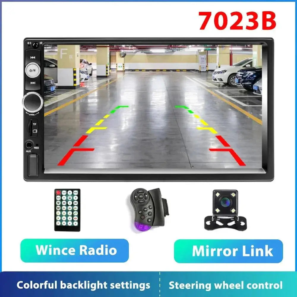 Podofo Car Radio HD Touch Screen Multimedia Player