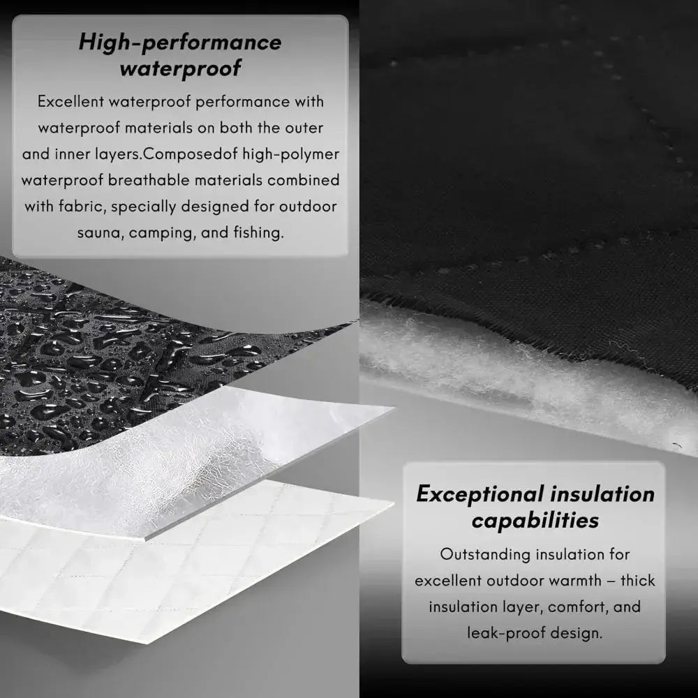 Outdoor Sauna Tent Pro 4 Person All Weather Easy Setup