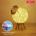 Dimming LEDs Night Light: for Kids Cute Sheep Remote Lamp