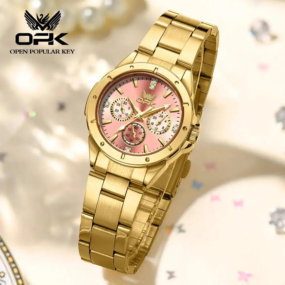 Opk Womens Chrono Watch Stainless Steel — product image 2