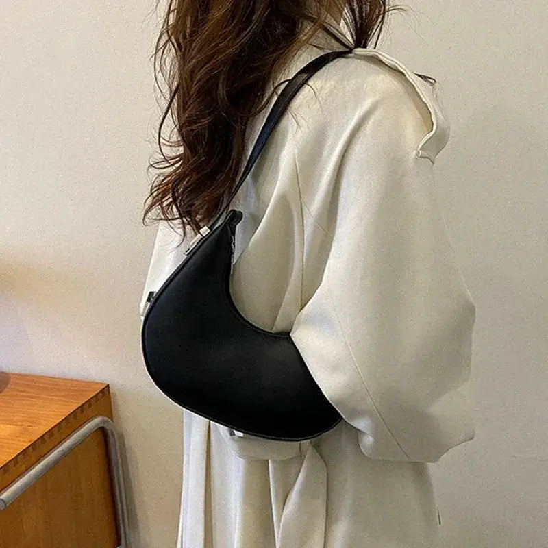 Underarm Tote Bags For Women Luxury Half Moon Hobo Bag