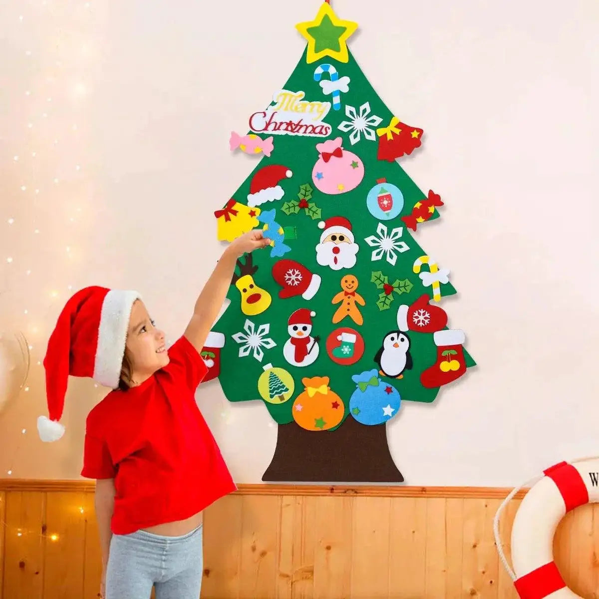 Personalized DIY Felt Christmas Tree Ornaments for Holidays