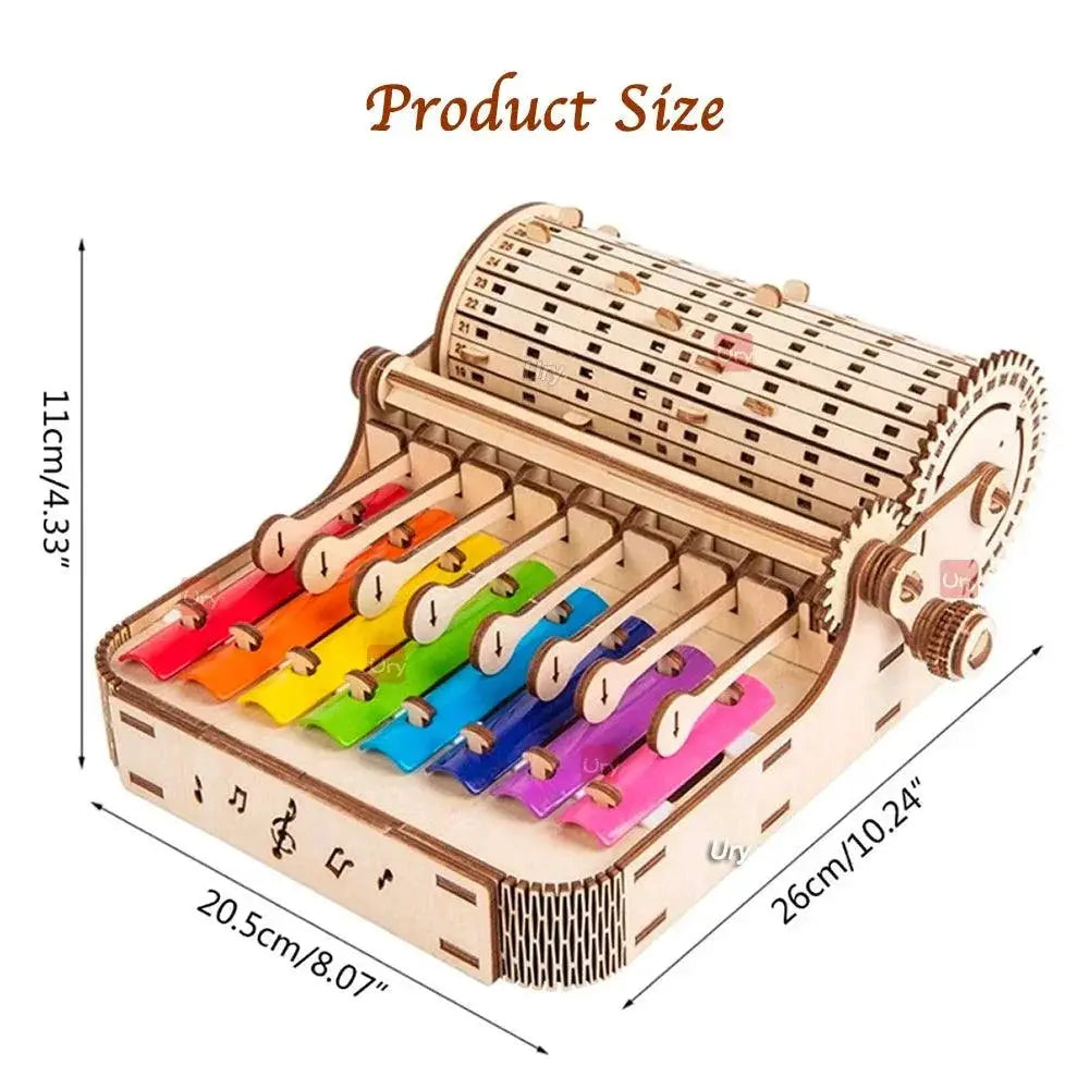 DIY 3D Wooden Xylophone Creative Musical Toy for Kids
