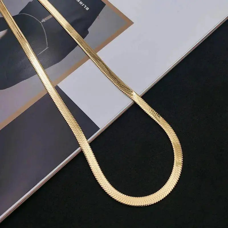 Elegant Gold and Silver Chain Necklace for Women Jewelry