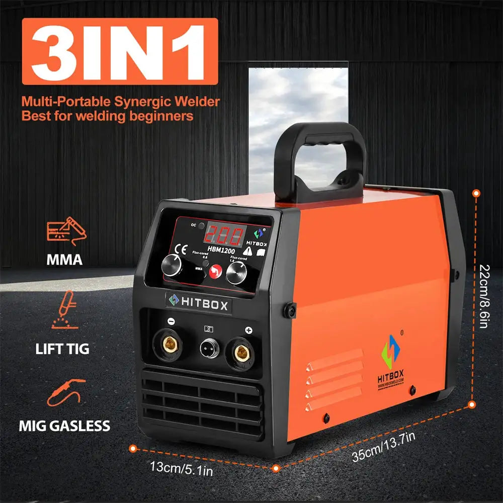 HITBOX HBM1200 Multi-Process Inverter Welder — product view 4