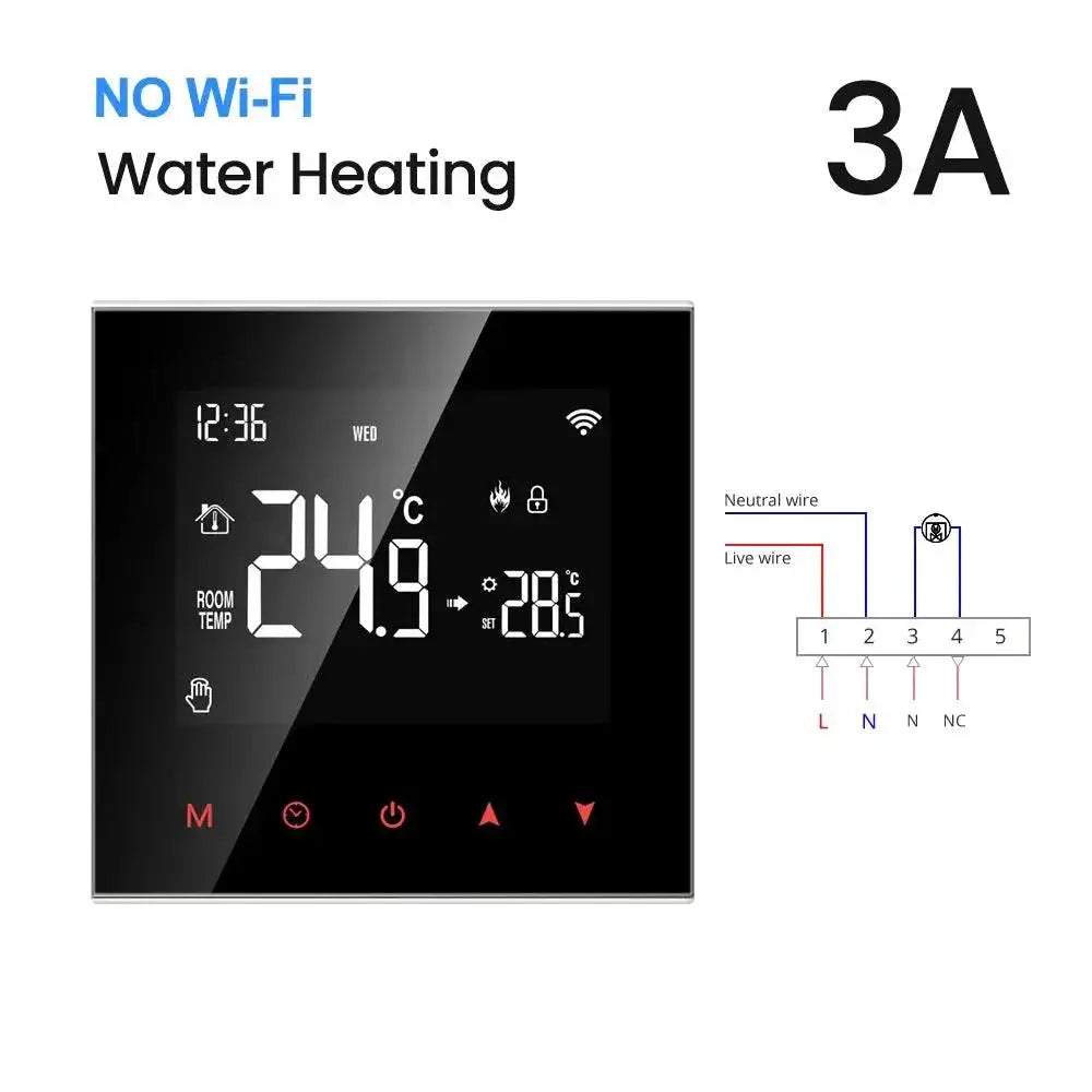 Thermostat for Office Use with App — NO WiFi 16A Heating