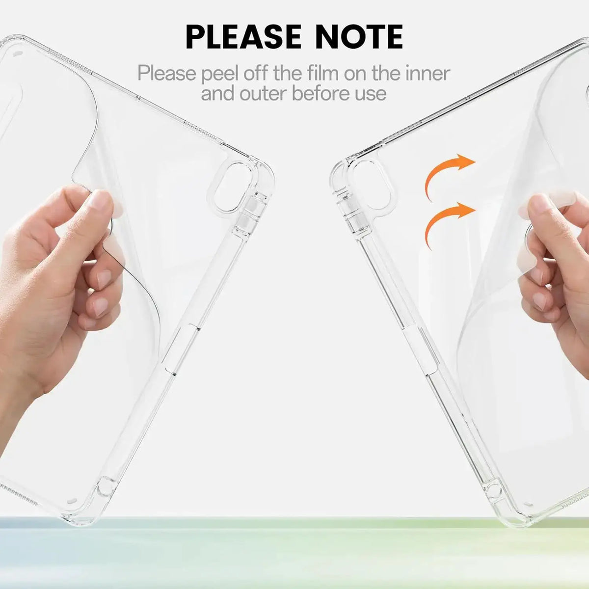3+Y-fold Flip Clear Cover For iPad 10th 11th Gen 2025 7/8/9 10.2'' Start Case For Air 4 5 6 7 11 For Air 2 9.7 Pro 11 Mini 6 7