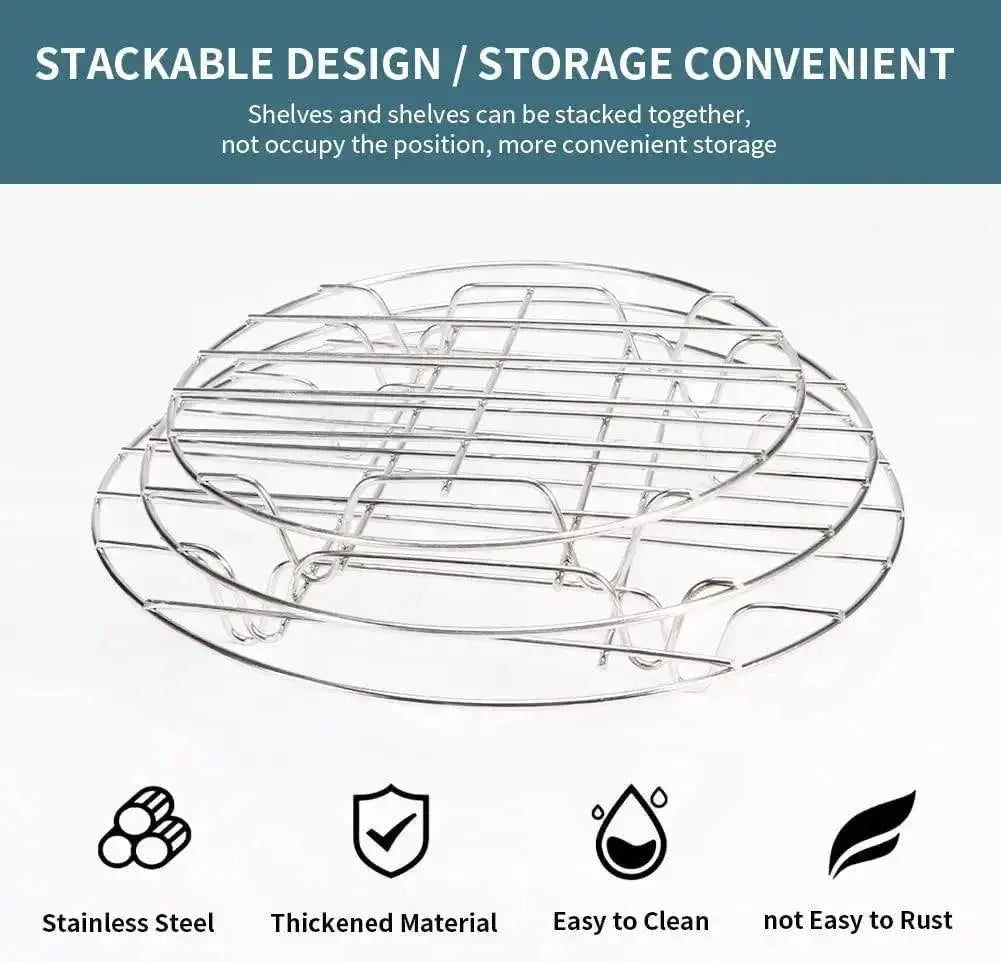 Stainless Steel Round Cooling Rack 6 Inch For Baking