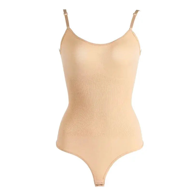 OWEQ Womens Tummy Control Thong Bodysuit For All Day Comfort