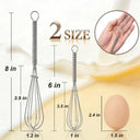 Small Wire Whisk Set of , Portable Stainless Steel Kitchen