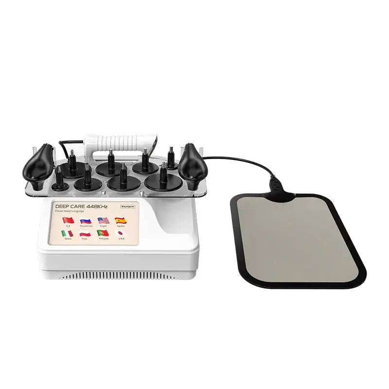 Upgrade 448K INDIBA Physical Technology Tecar Deep Warmth CET RET RF Microcurrent Relieves Muscle Soreness Massage Shaping and Weight Loss Device Burning Fat Tighten the Skin Promote Lymphatic Circulation