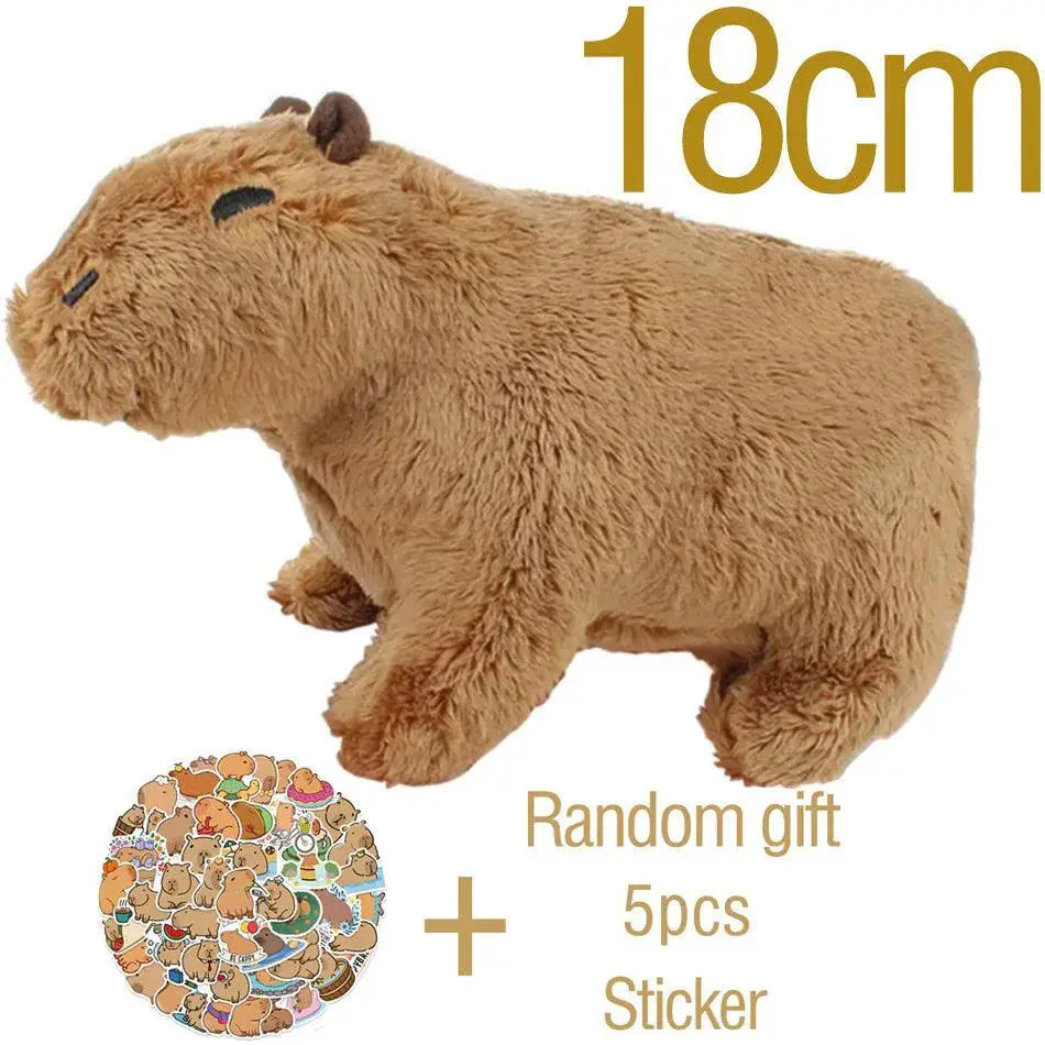Capybara Plush Toy Realistic Anime Fluffy Stuffed Animal