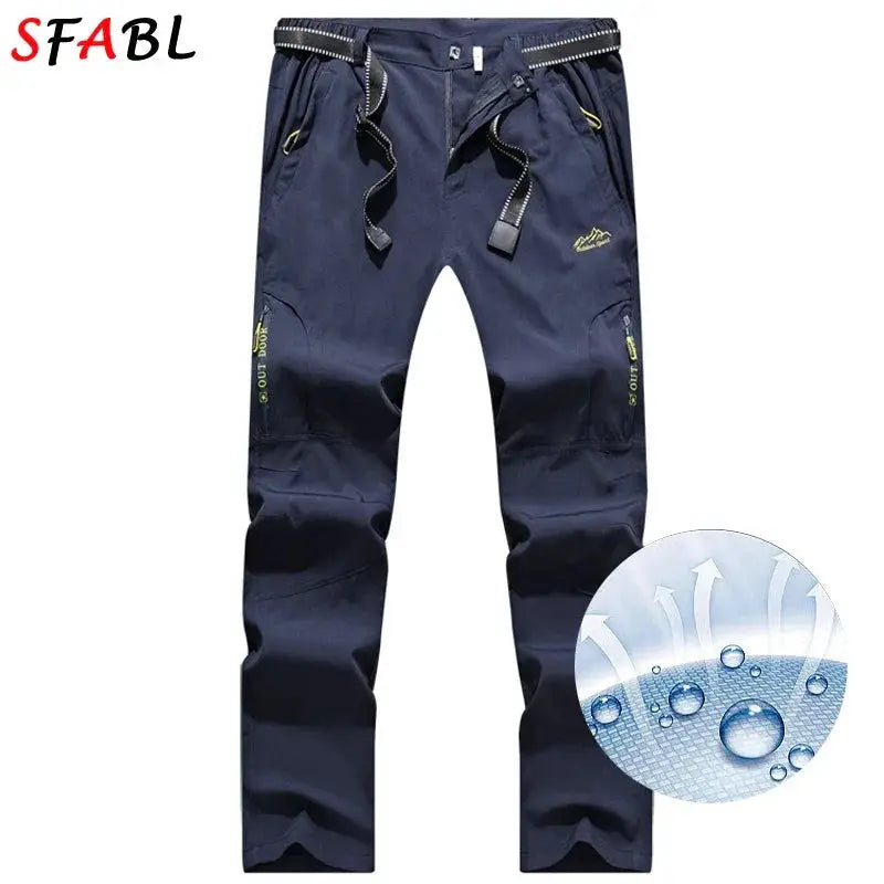 Men Outdoor Hiking Pants Quick Dry Travel Trousers L5XL
