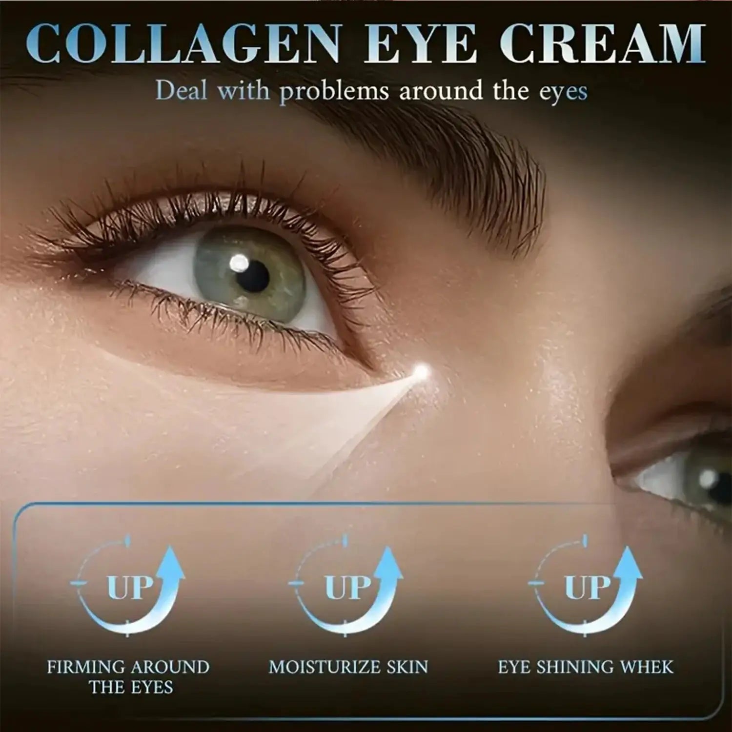 Water Ice Levin Collagen & Retinol Eye Cream: Ice Cream Texture for Deep Moisturizing, Tightening & Caring Easy to Absorb