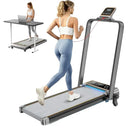 Foldable Walking Pad Treadmill With Adjustable Incline RGB Lights