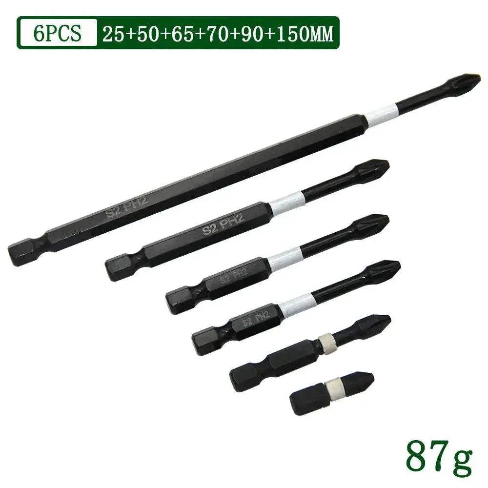 S2 Impact Magnetic Screwdriver Set With Non Slip PH2 Head