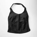 NCLAGEN Gym Halter Top Longline Strappy Yoga Wear