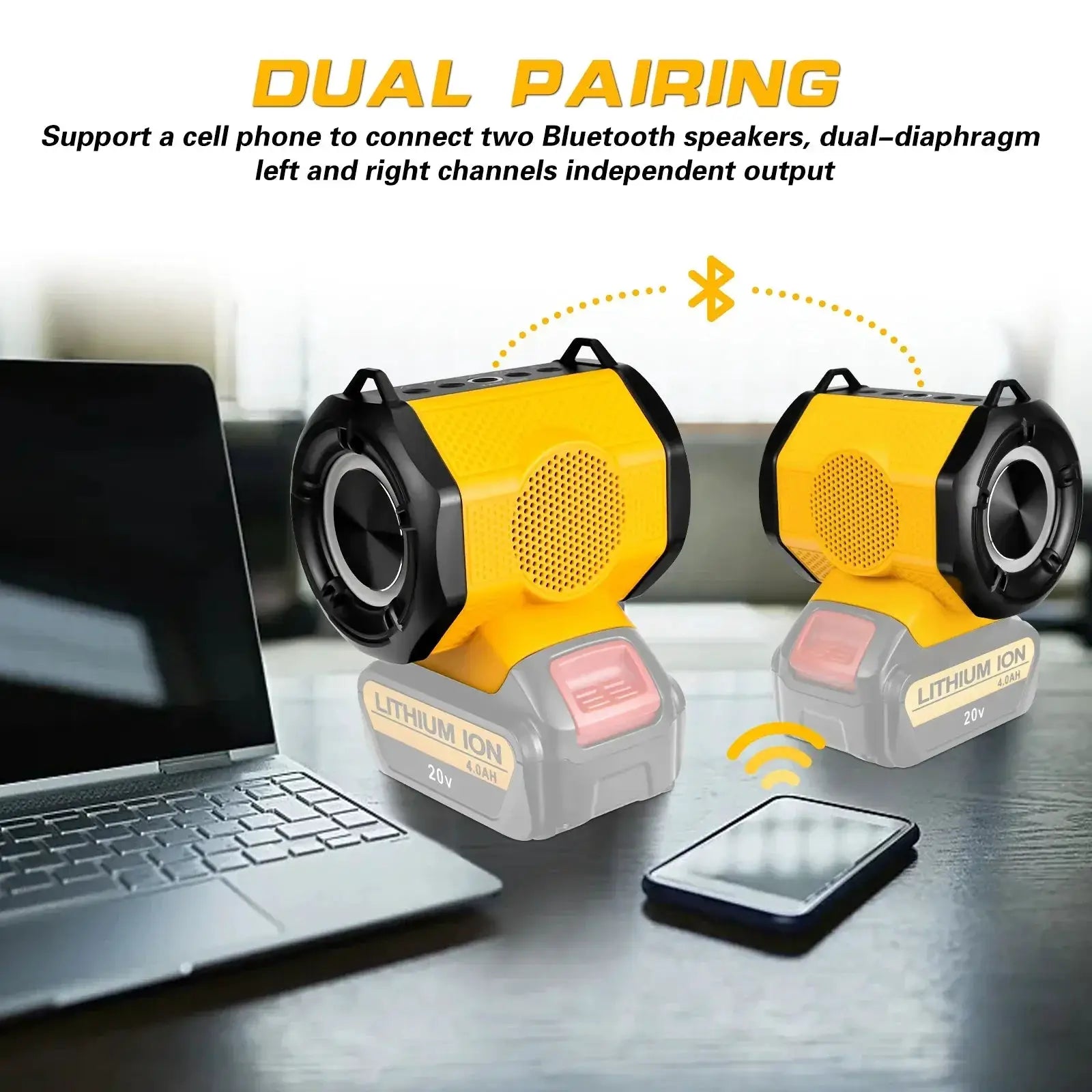 Cordless Bluetooth Speaker With USB Type C Port Portable