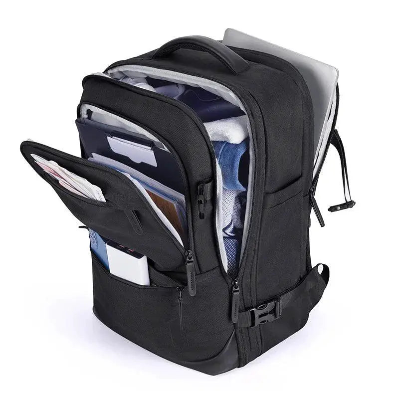 40L Expandable Laptop Backpack With Packing Cubes Travel Bag