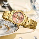 Opk Womens Chrono Watch Stainless