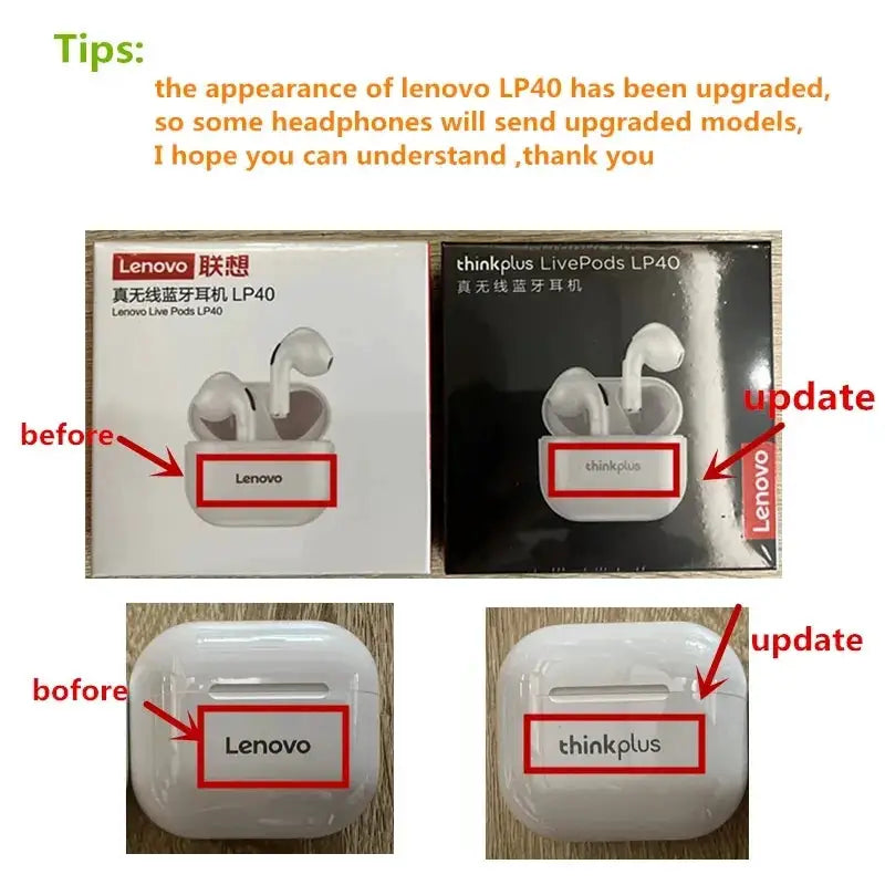 Original LP40 Bluetooth Earphone 5.0 HiFi TWS Sound Quality - product image 5