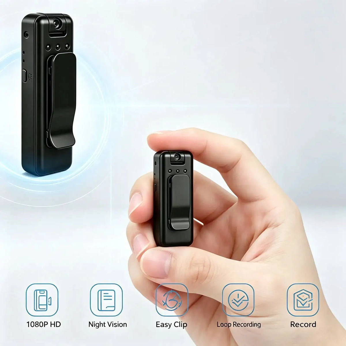 Portable Mini Body Camera Recorder, HD Wearable Video A1 1080P — product view 1