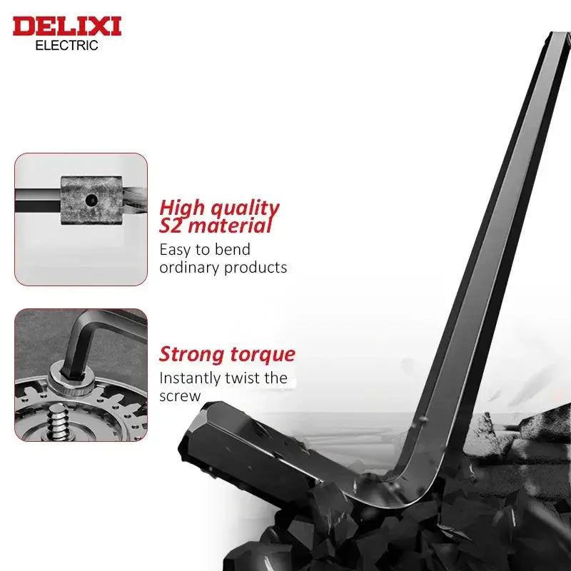 Delixi Electric Allen Key Set For Vehicle Maintenance Tools