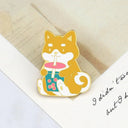 Cartoon Dogs Enamel Brooch Cute Animals Badge Jewelry Gift