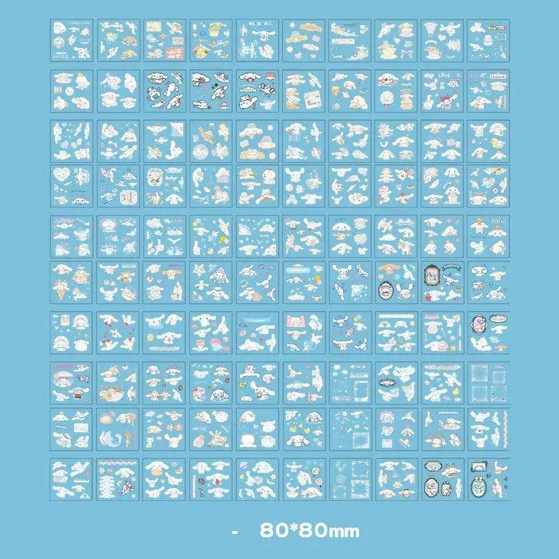 Sanrio Sticker Set With Cinnamoroll And Melody Characters