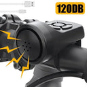Loud 120 dB Bike Horn For Cyclists Alarm
