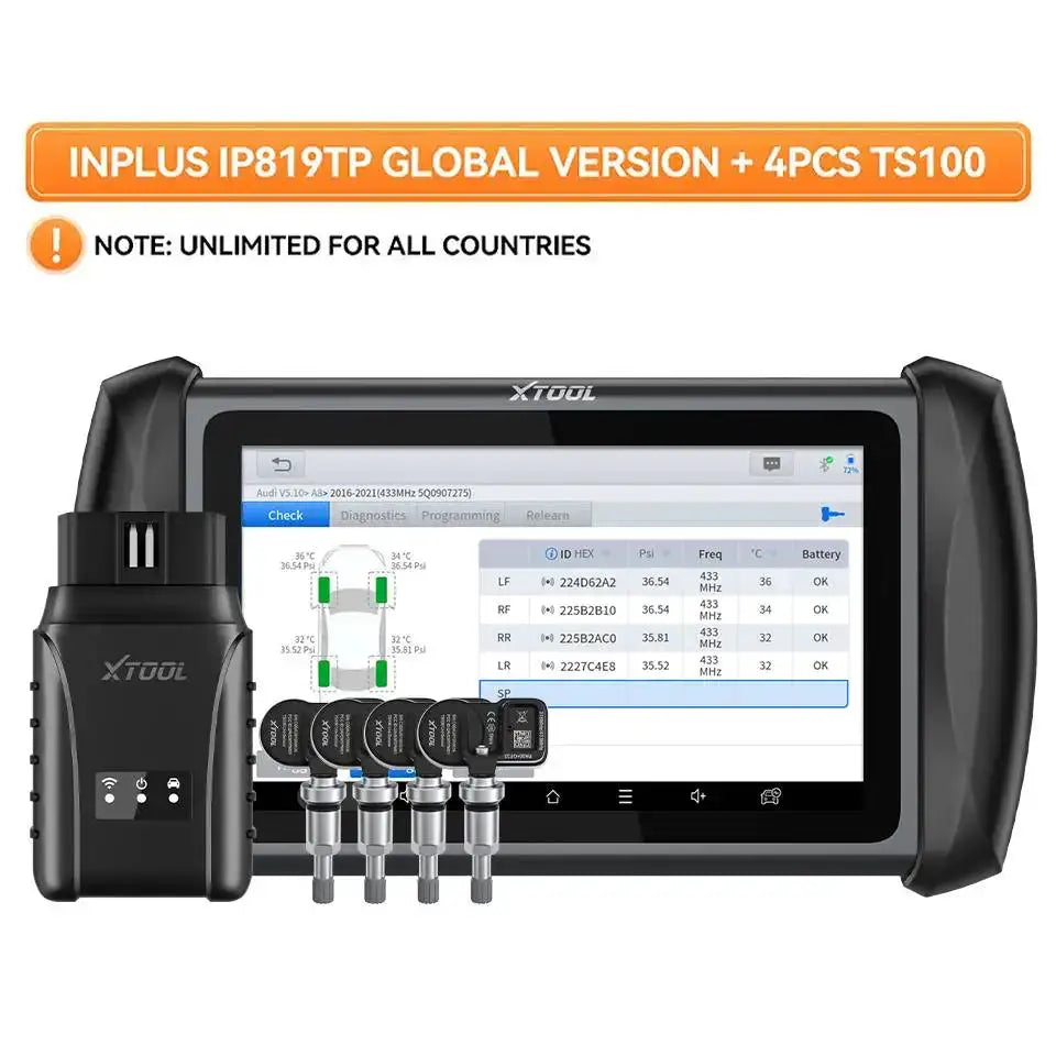 XTOOL TPMS Diagnostics Tools Automotive Scanner with Tire Pressure — product view 8