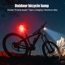Waterproof Mini Bike Lamp Front Light White Taillight Red