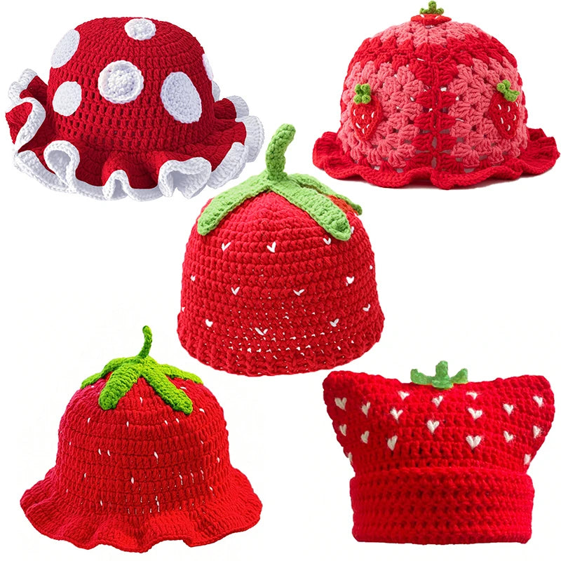 Ruffle Knit Winter Hat