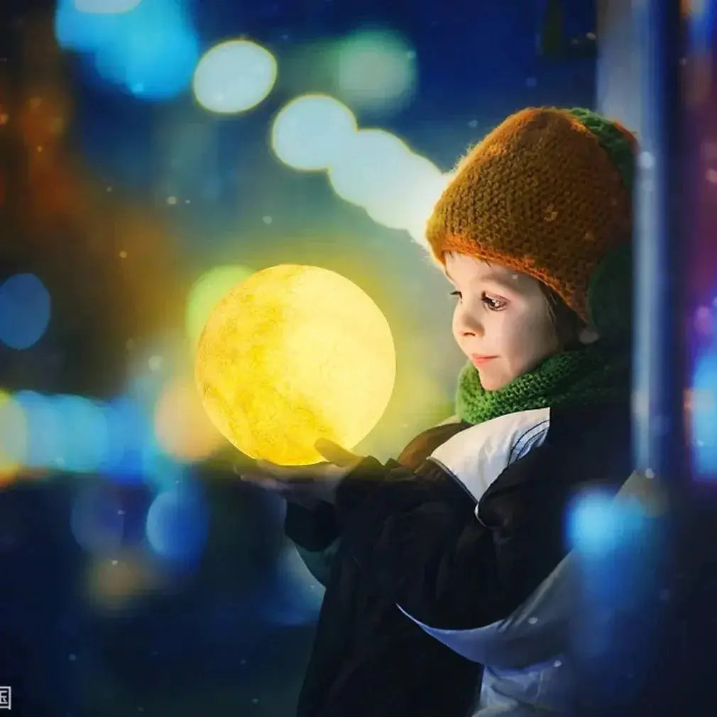 Moon Lamp 5 Sizes Rechargeable LED for Kids Bedroom Decor