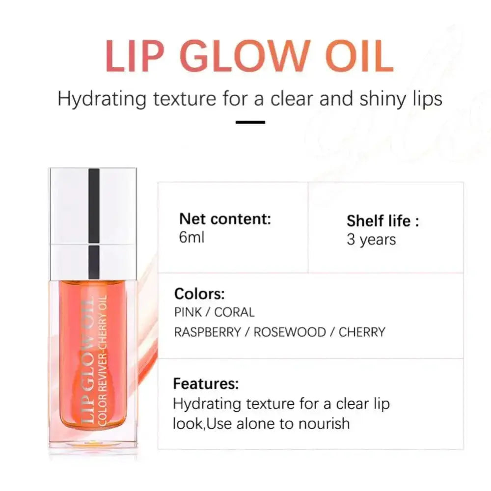 Cherry Lip Oil Plump Lips Hydration Nourish Moisturize