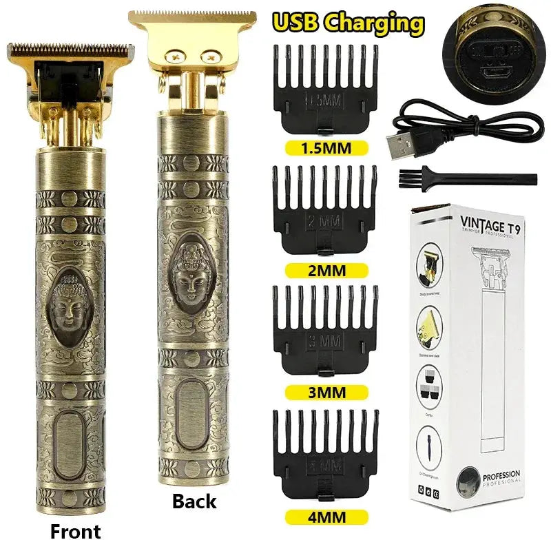 LCD Hair Clippers T9 Deluxe Hair Cutting Machine Pro