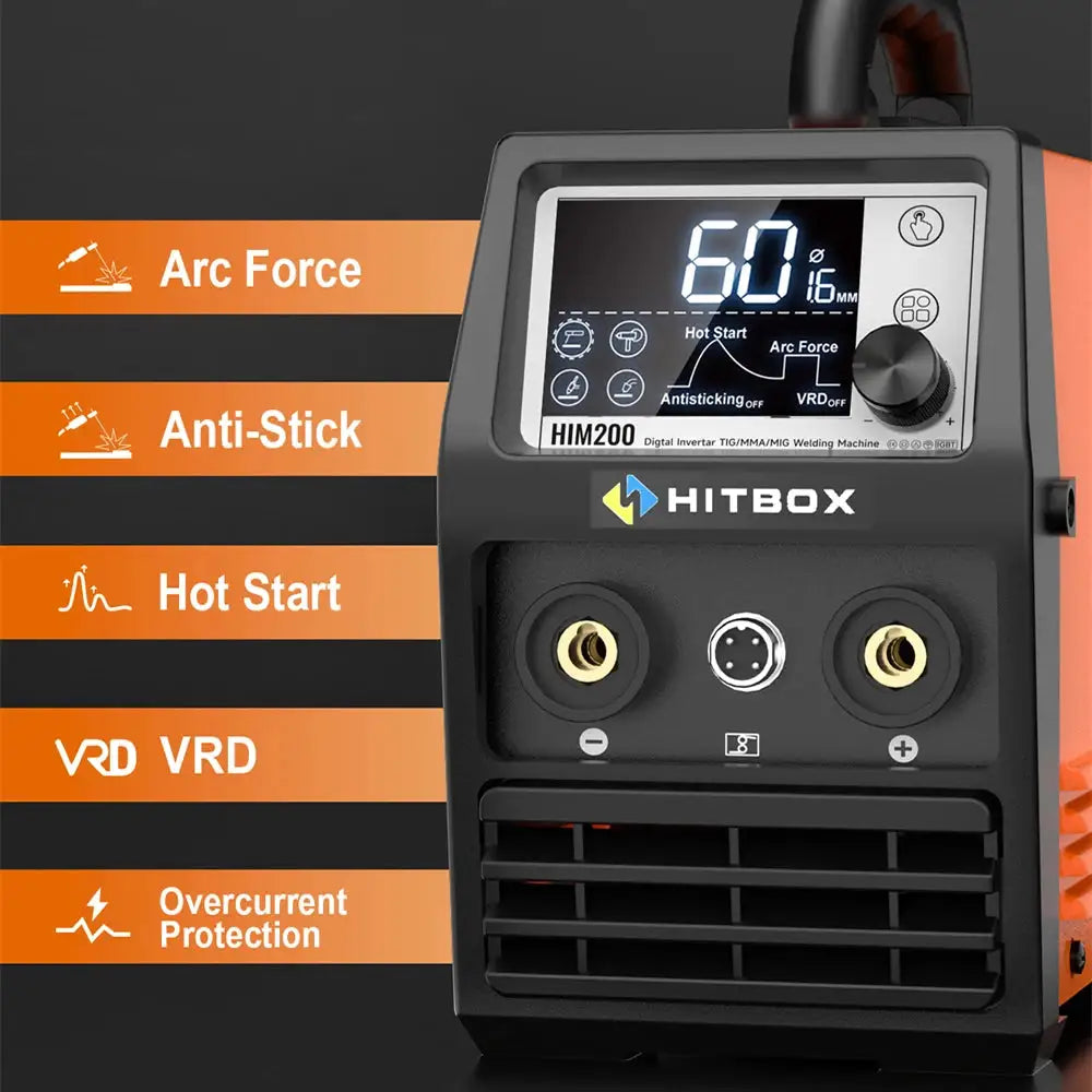 HITBOX HIM200 Spool-Gun Compatible MIG Welder — product view 6