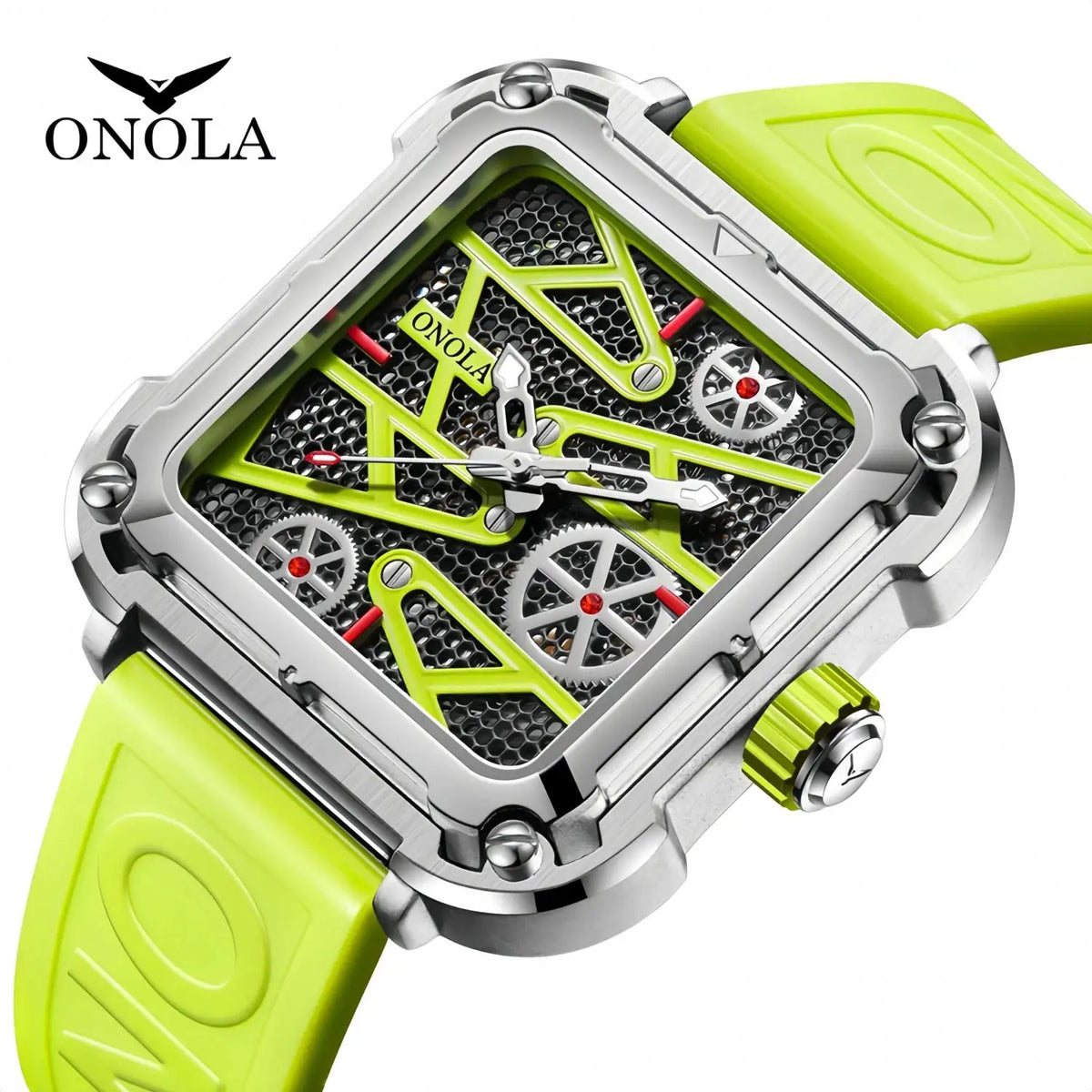 Gold Mens Skeleton Automatic Watch — product image 6