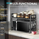 Microwave Oven Rack - Compact Kitchen Organizer