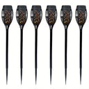 12LED Solar Flame Torch Light Flickering Waterproof Lamp