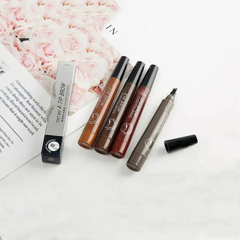 Waterproof Microblading Eyebrow Pencil Define Brows Effect