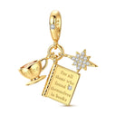 Charm Sterling Silver Happy Graduation