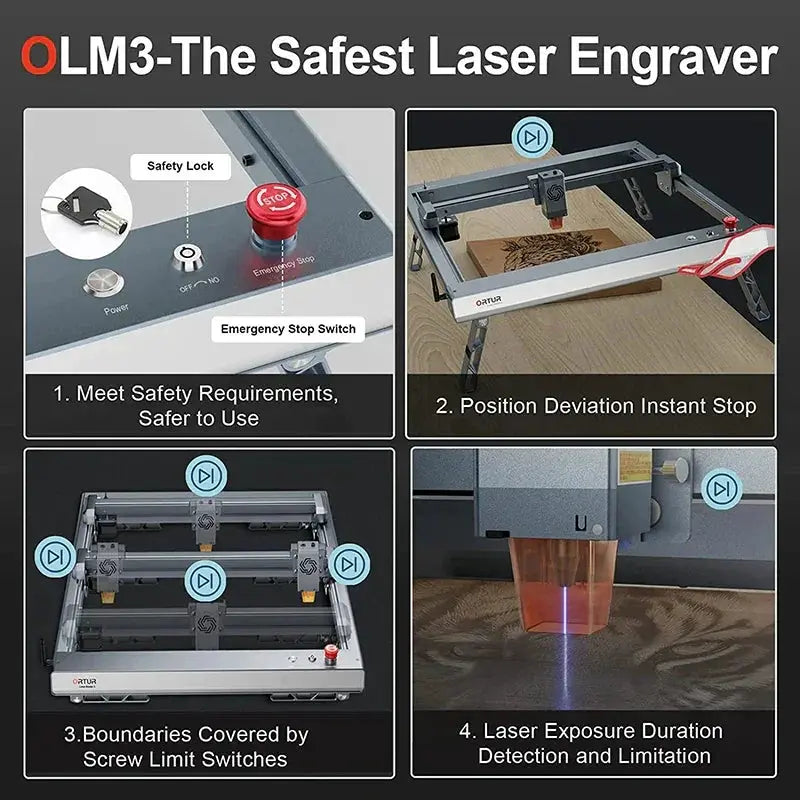 Ortur Laser Master 3 With Rotary Roller 20000Mm Engraver