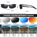 Men's Aluminum Polarized Photochromic Sunglasses for Driving