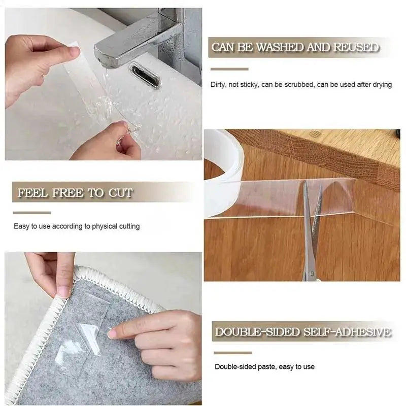 Nano Double Sided Adhesive Tape Waterproof Stickers